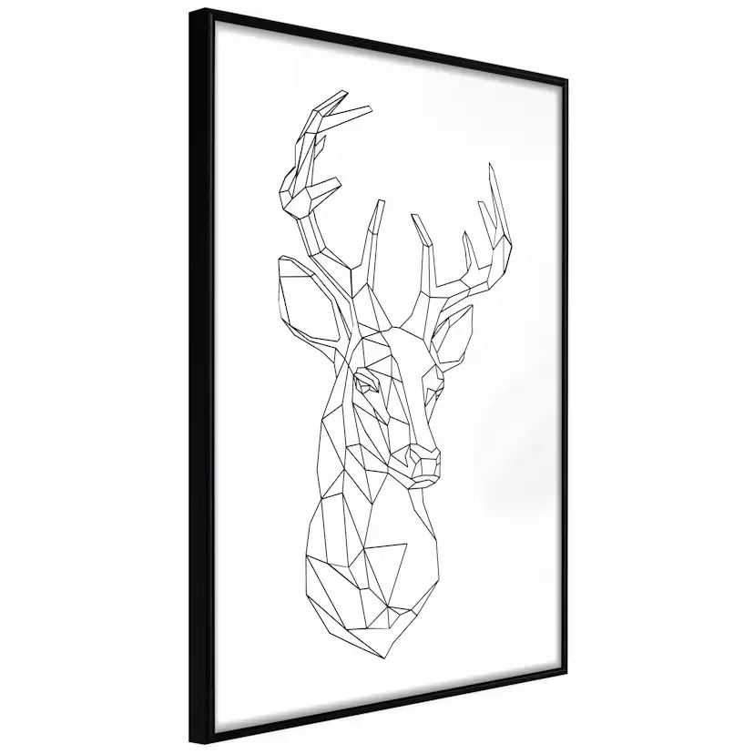 Poster Artgeist Affisch Geometric Deer