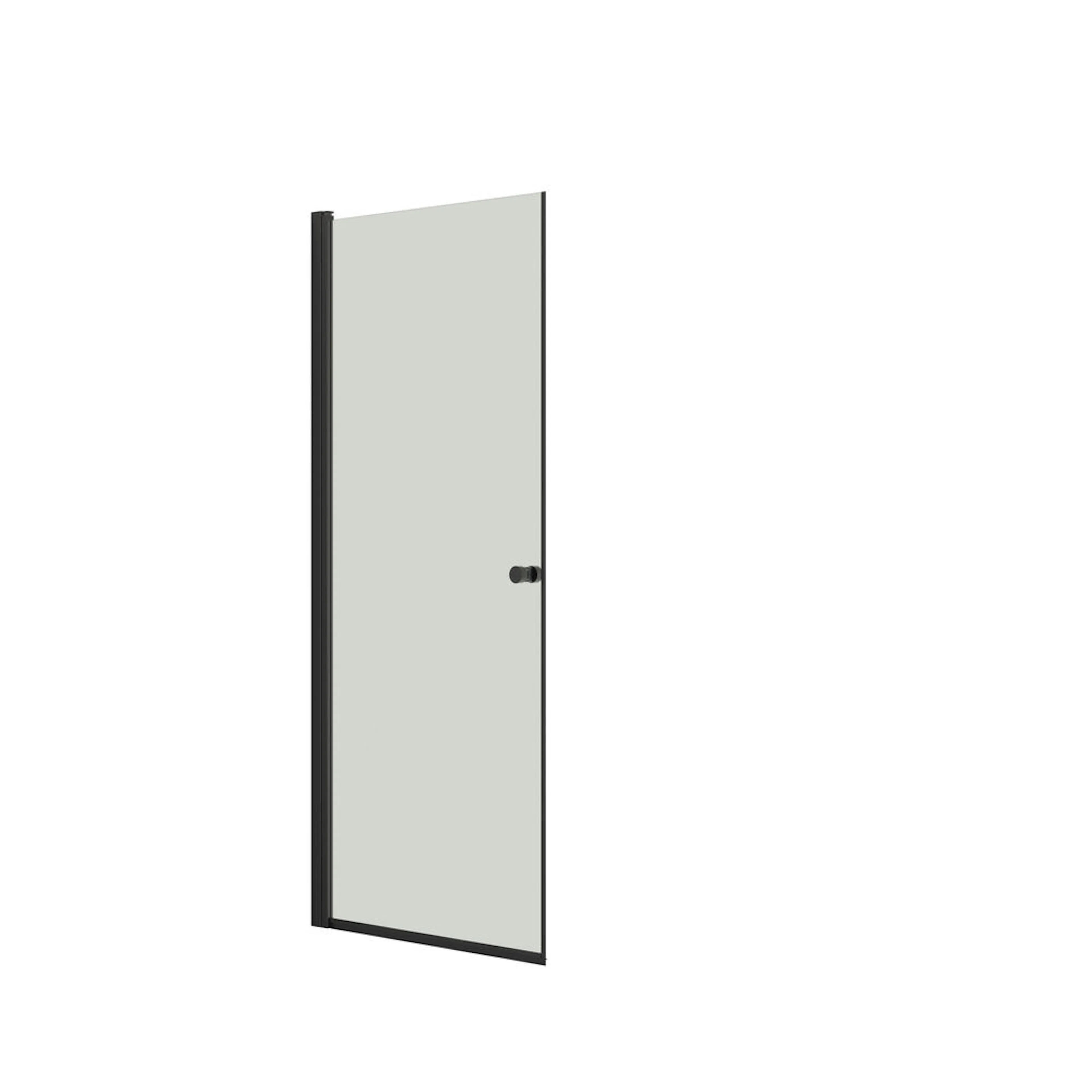 Slagdörr H:200*87-89 cm svart/klarglas Klarglas, 890 mm, Svart