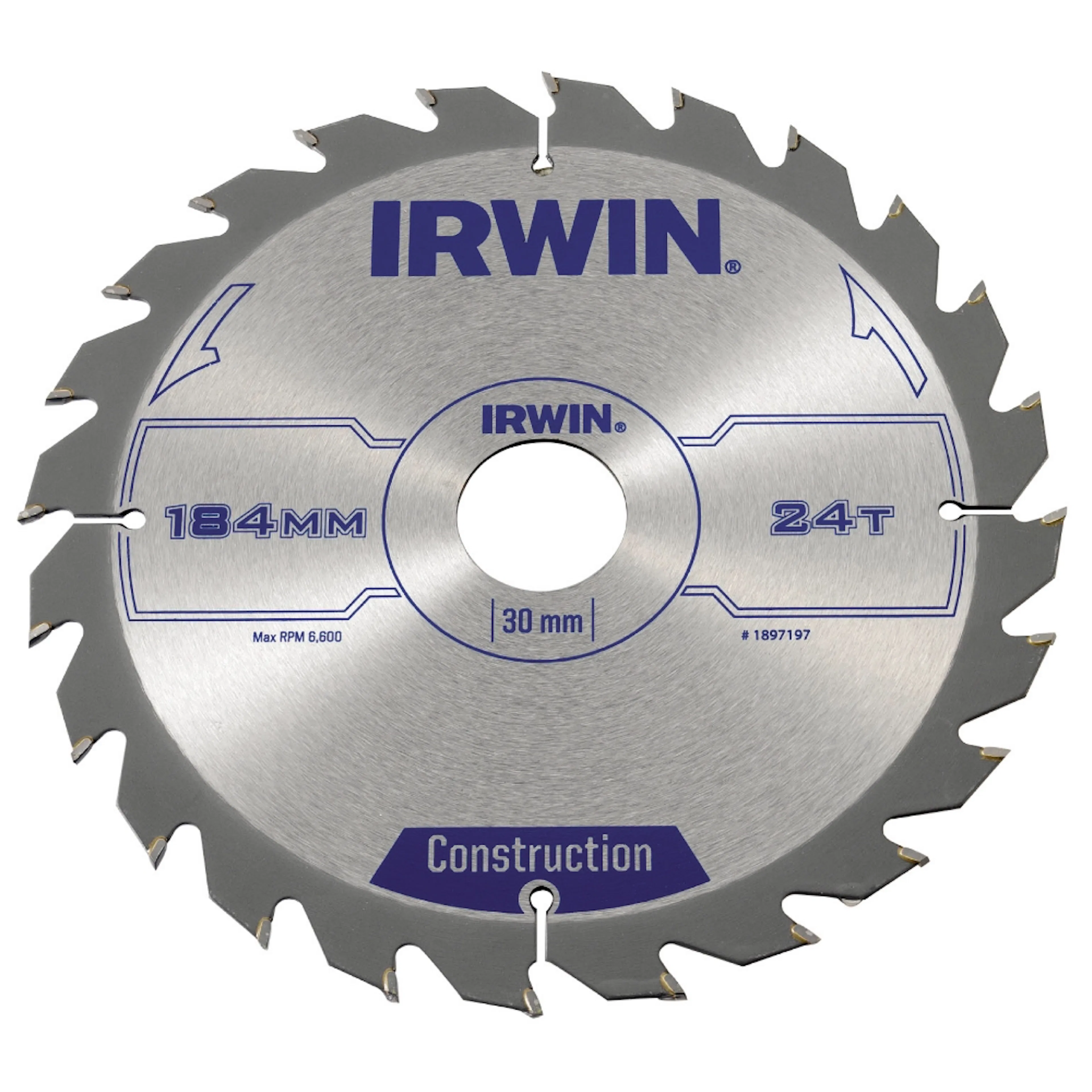 Sågklinga Irwin 184x30/20/16mm 24t 2,5mm