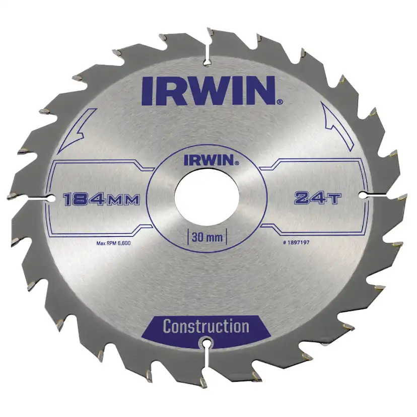 Sågklinga Irwin 184x30/20/16mm 24t 2,5mm