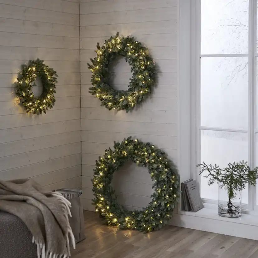 Krans Star Trading Greyland 80 cm LED-Ljuskrans