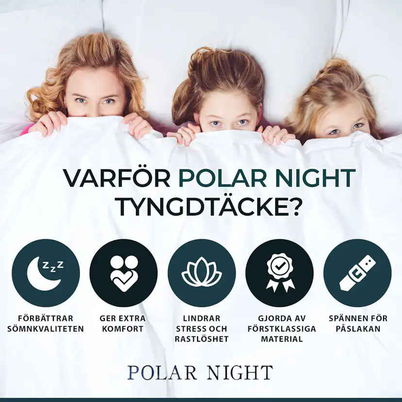 Tyngdtäcke Polar Night Barn 100x150 cm