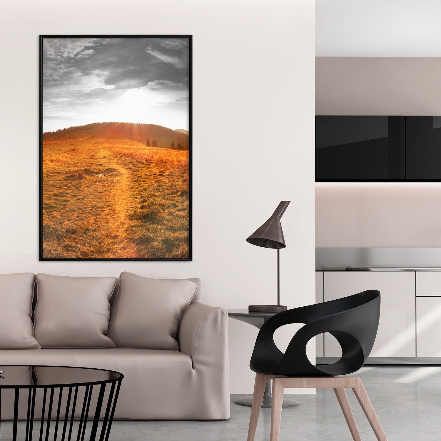 Affisch - Idyll [Poster] 40x60 Svart ram, 40x60 cm