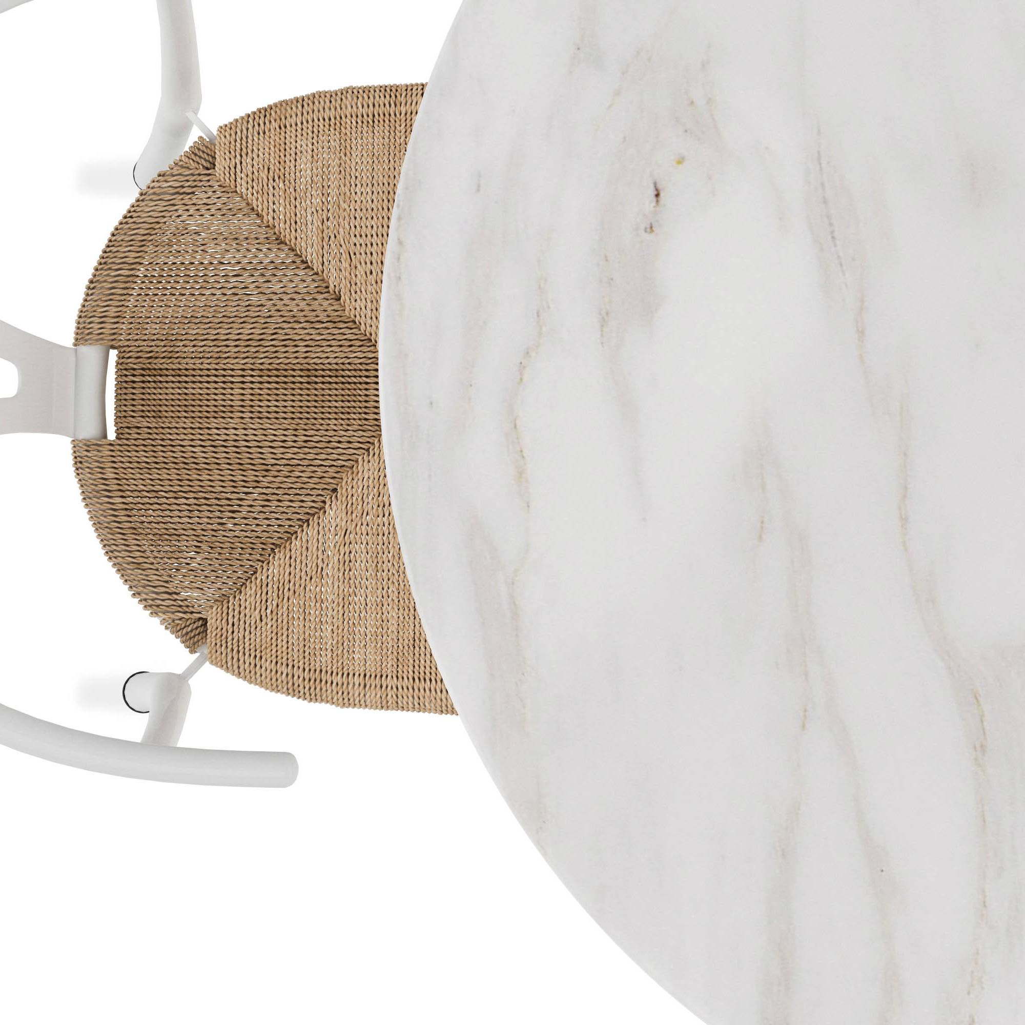 Matgrupp Basic Home Caitly Runt Matbord 100 cm med 4 Elysia Matstol