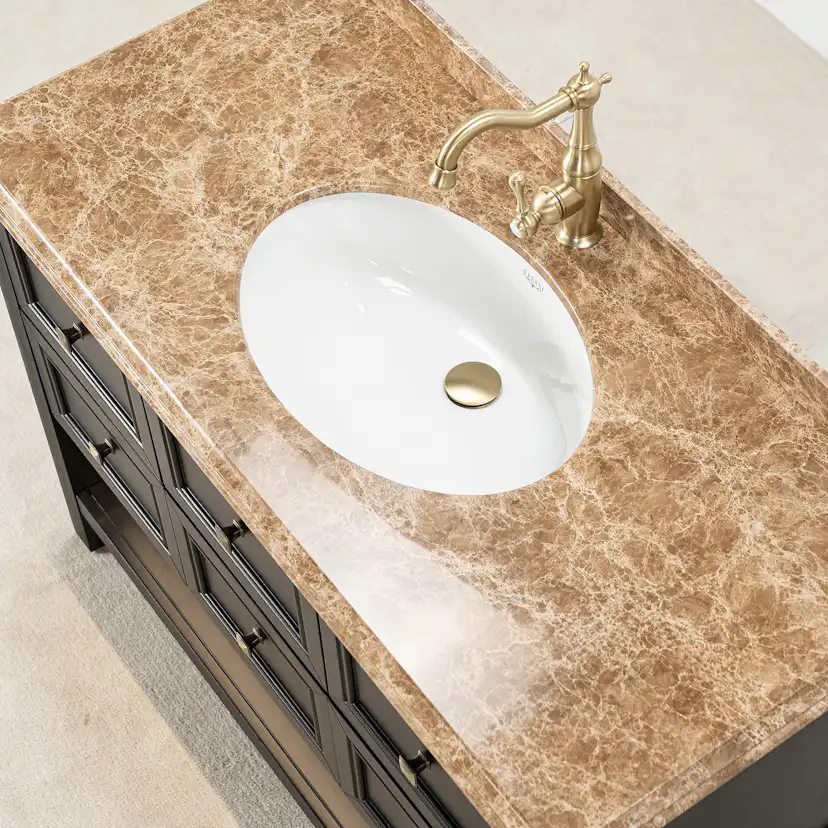 Tvättställsskåp Vesani Utah Beige Marmor