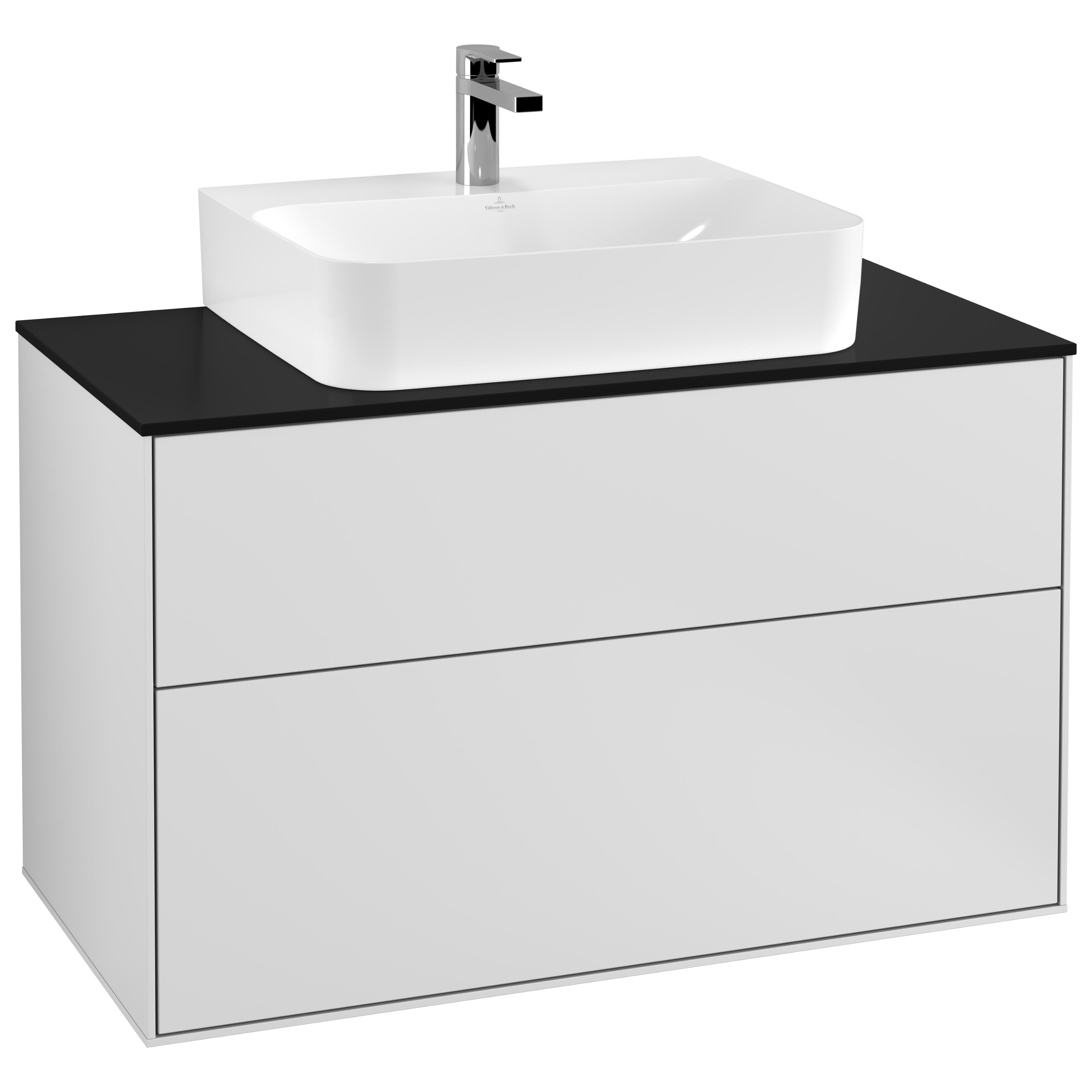 Tvättställsskåp Villeroy & Boch Finion med 2 Lådor och Bänkskiva för Centrerat Tvättställ