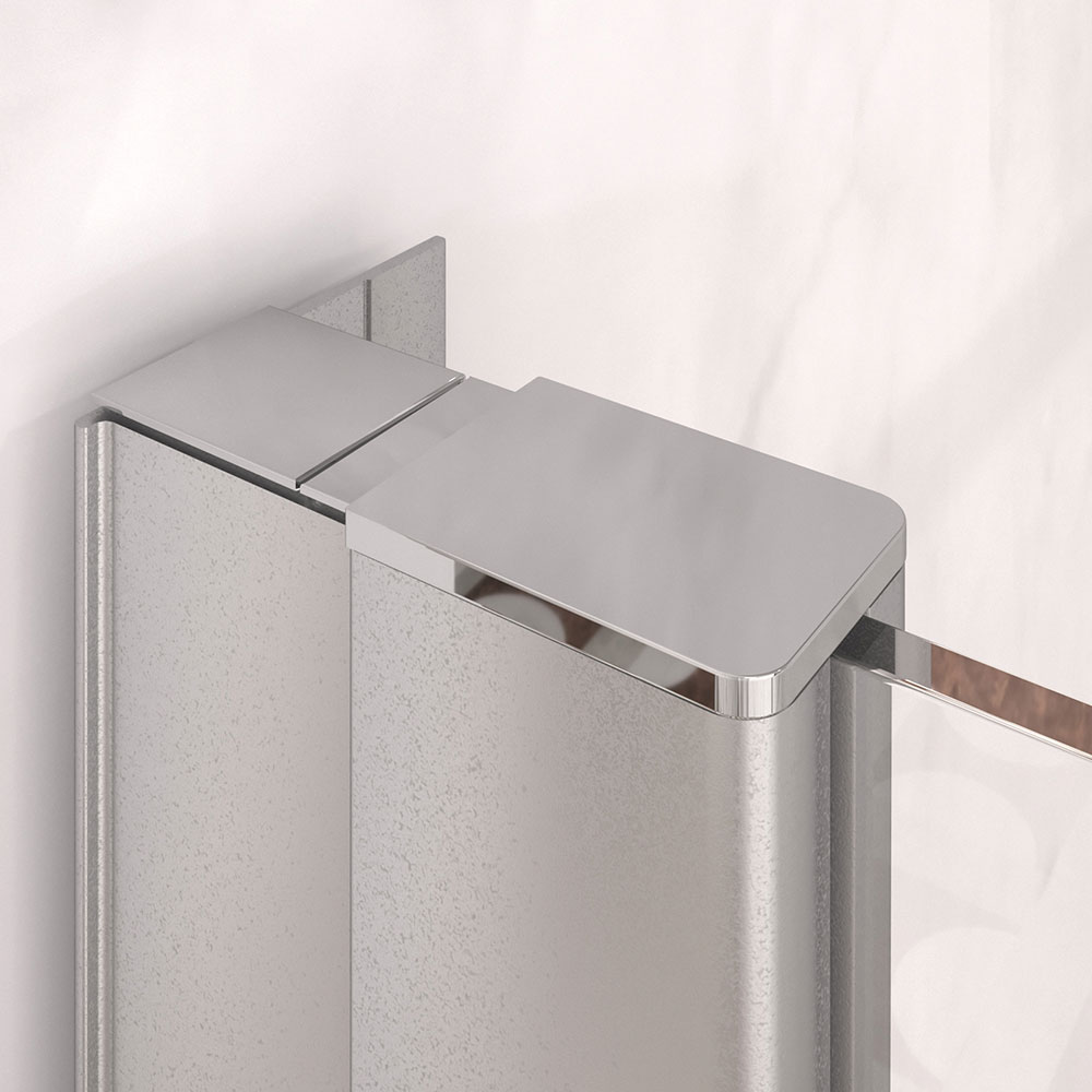 Distansprofil Hietakari för Duschvägg Forma Fast Anodiserad Grå