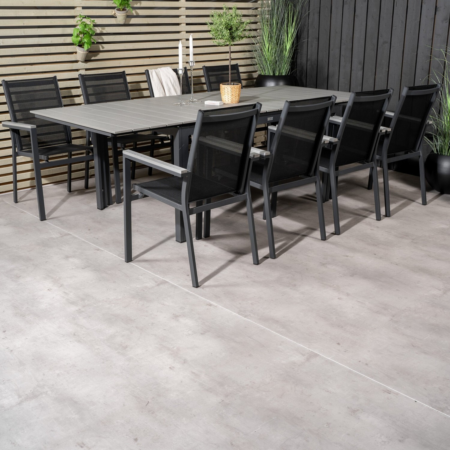 Matgrupp Venture Home Lova 160/240 med 8 Pincy Stolar
