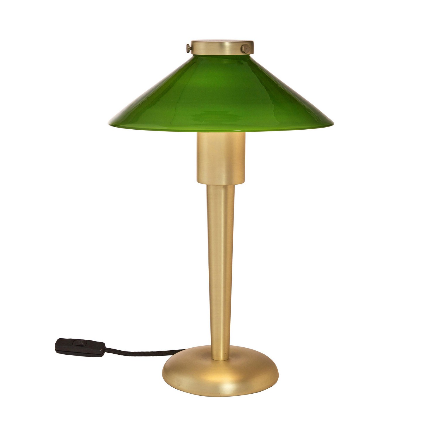 August Bordslampa Grön/Mässing