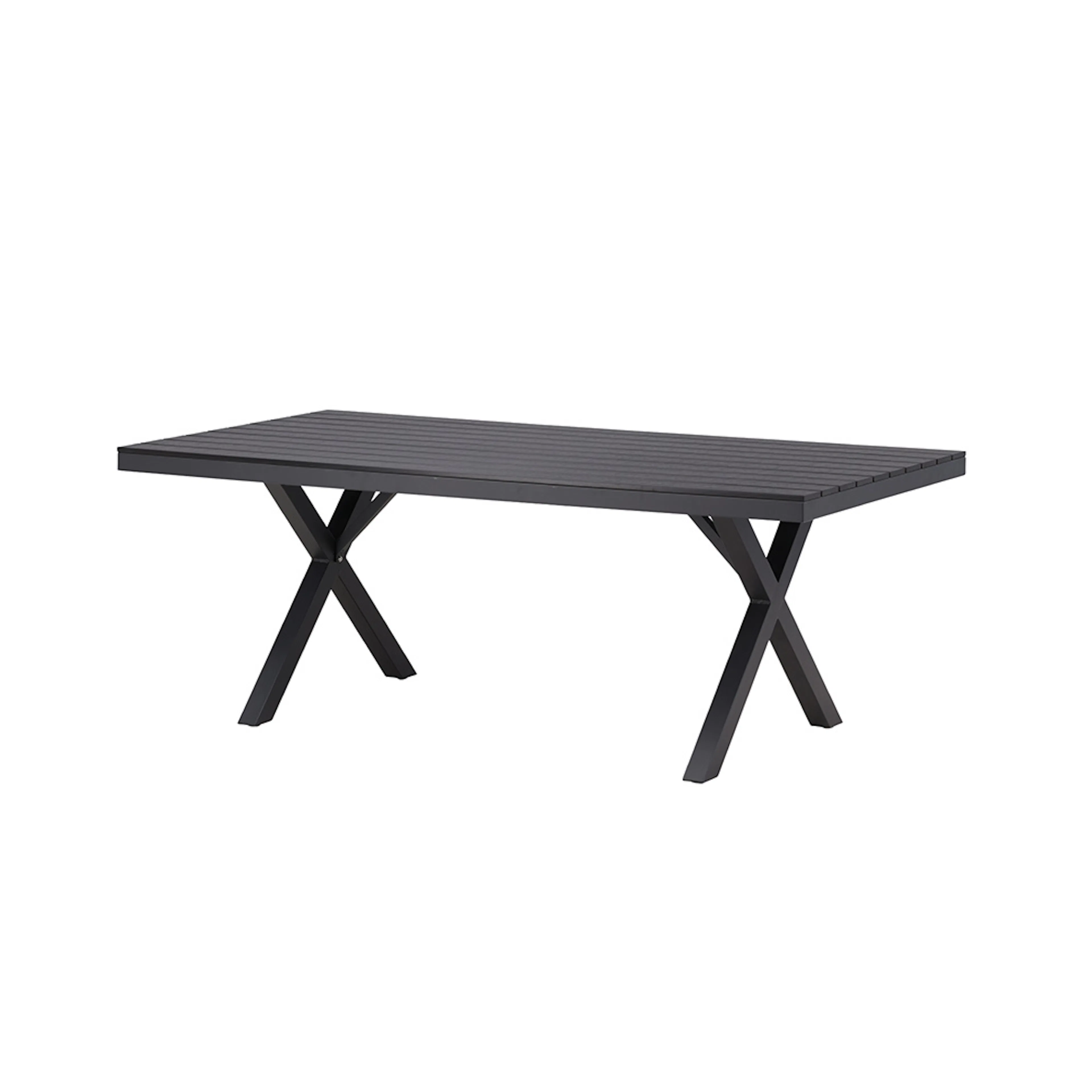Garcia Diningtable Alumnium - Black / Rectangular 100*200* Svart