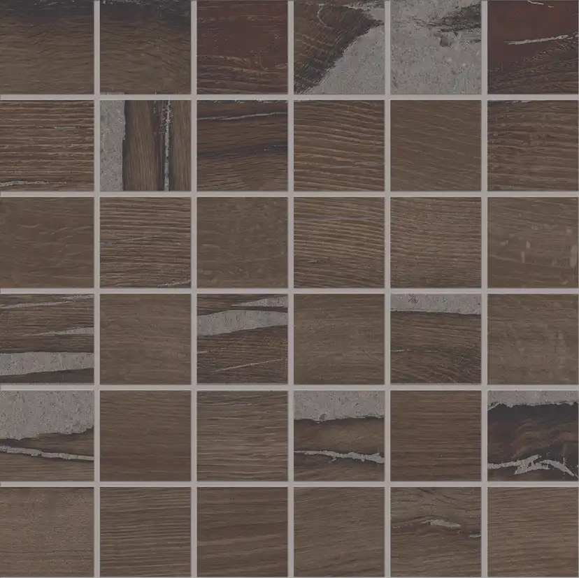 Mosaik Lhådös Trentino Bruciato mosaik 5x5 cm