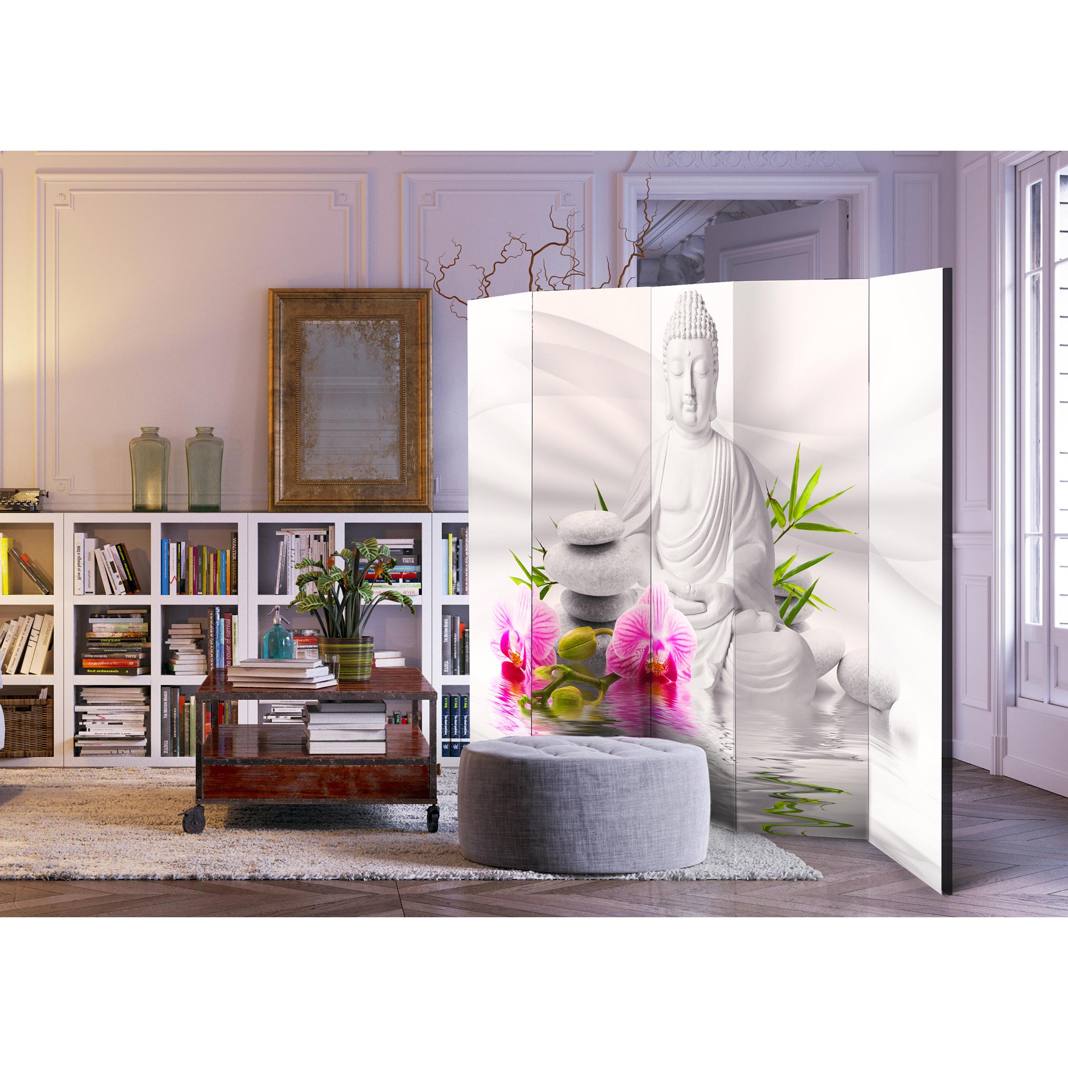 Rumsavdelare Skärmvägg Arkiio Buddha and Orchids II 225x172 cm