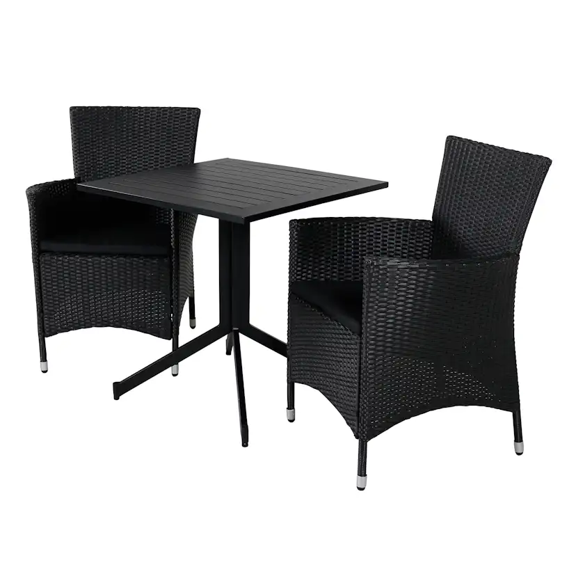 Cafégrupp Venture Home Wella med 2 Kew Matstolar