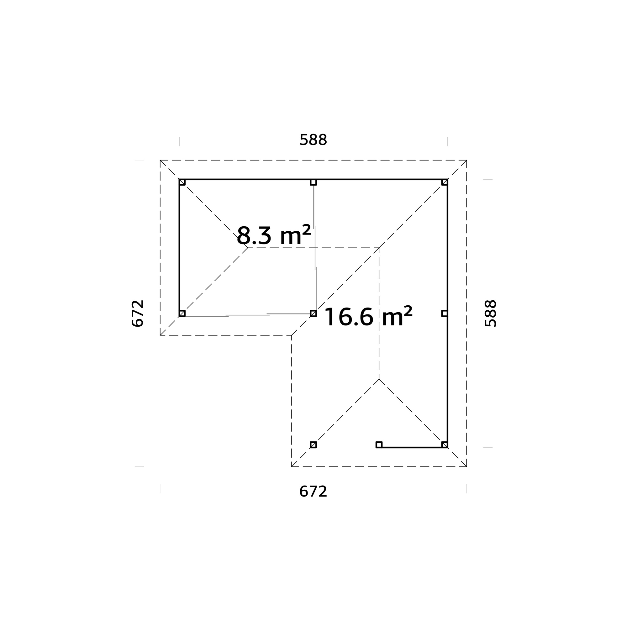 Uterum Palmako Bianca 24,9 m2 Set 209 Slide