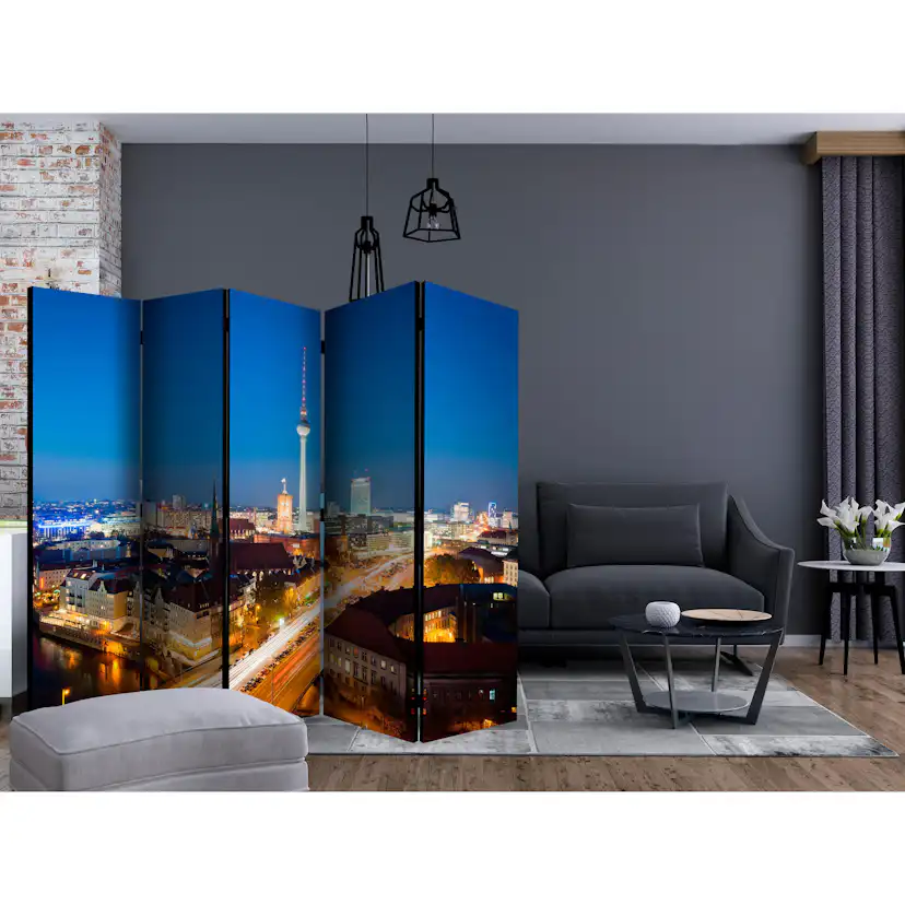 Rumsavdelare Skärmvägg Arkiio Berlin by Night II 225x172 cm
