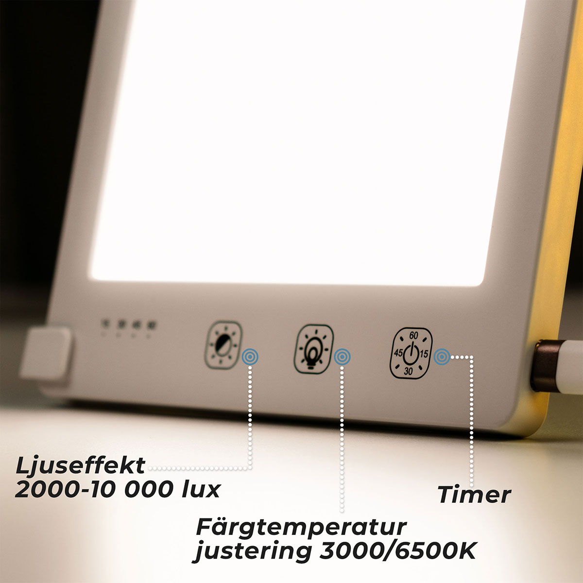 Ljusterapilampa Lykke Pro 1000