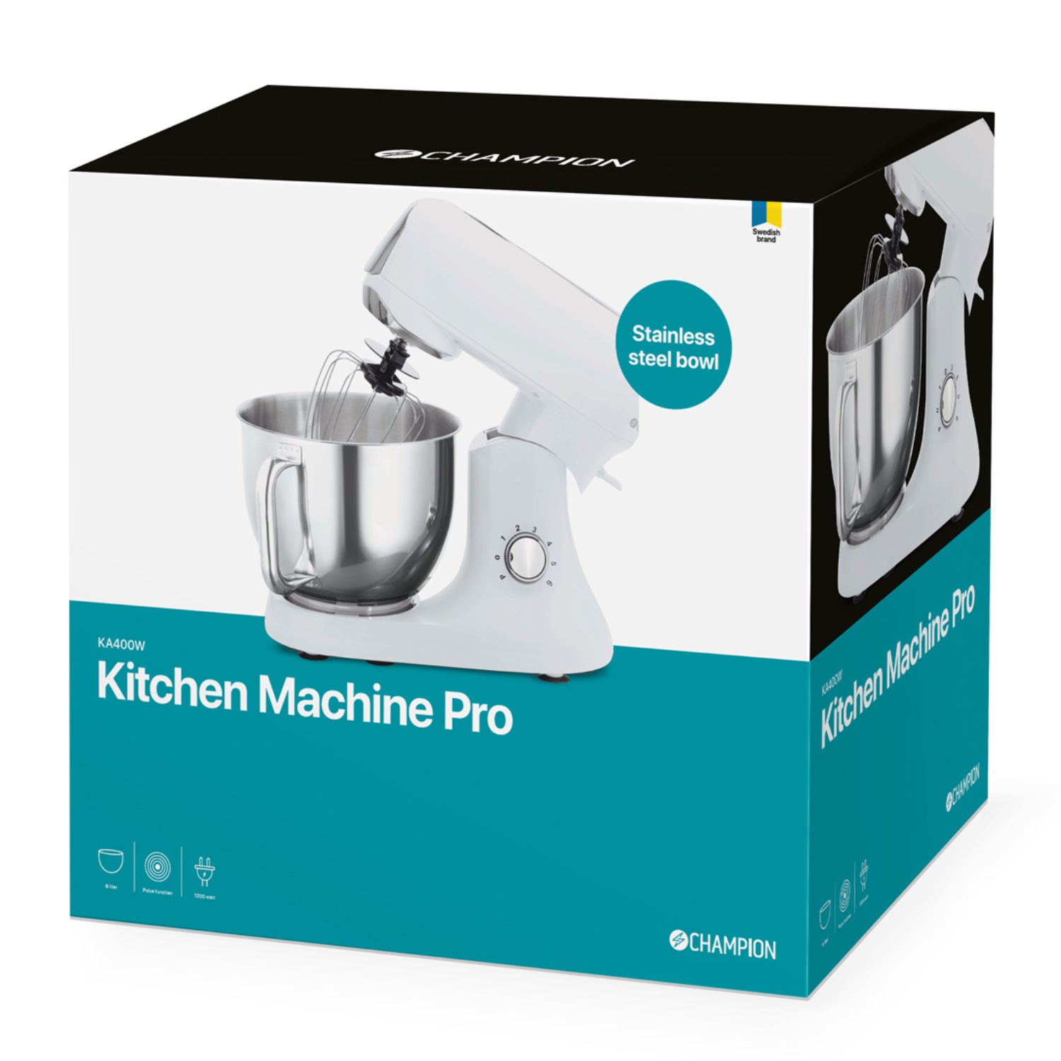 Köksmaskin Champion Pro 6L 1200W KA400 Soft White