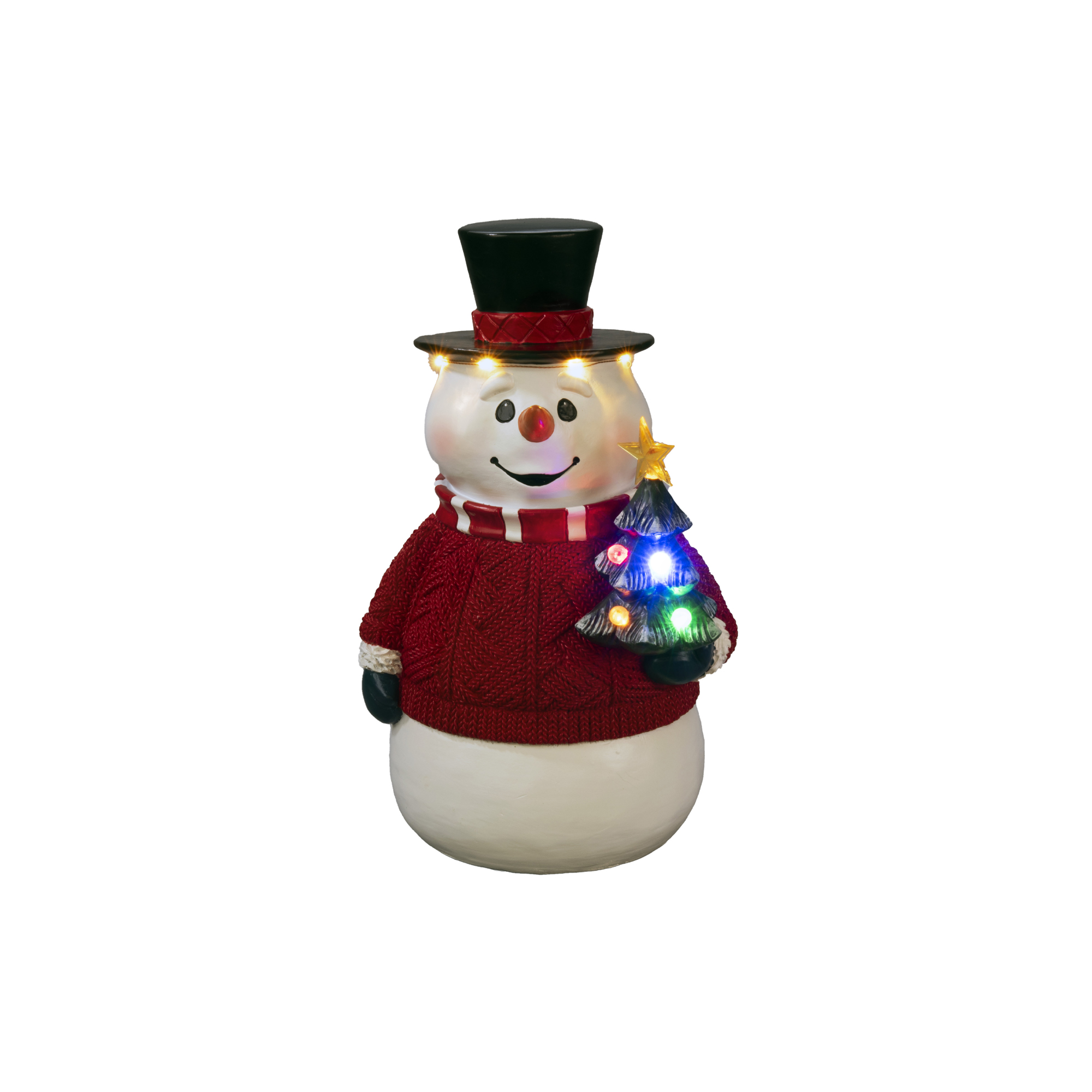 Juldekoration Gnosjö KonstsmideSnögubbe 35cm LED Utomhus
