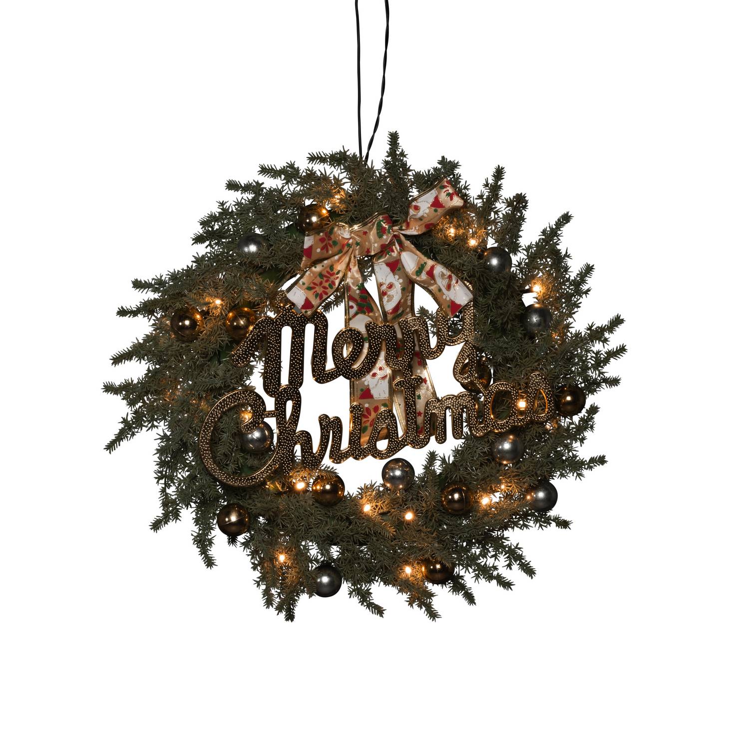 Grankrans Gnosjö Konstsmide B/O 40 cm 25 LED