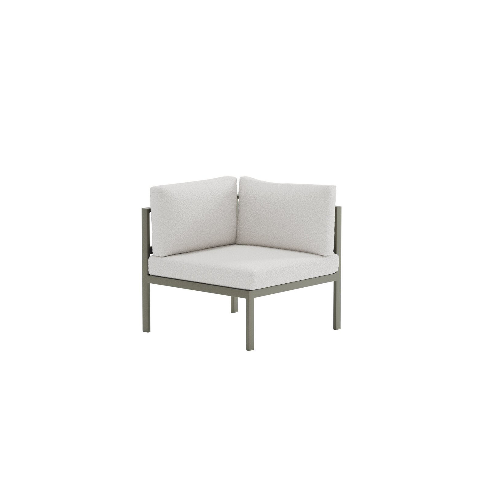 Copacabana Sofa Module Corner - Brown / White Bouclé Brown / White Bouclé