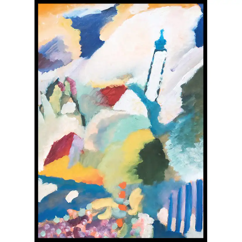 Poster Gallerix Murnaus Mit Kirche By Wassily Kandinsky