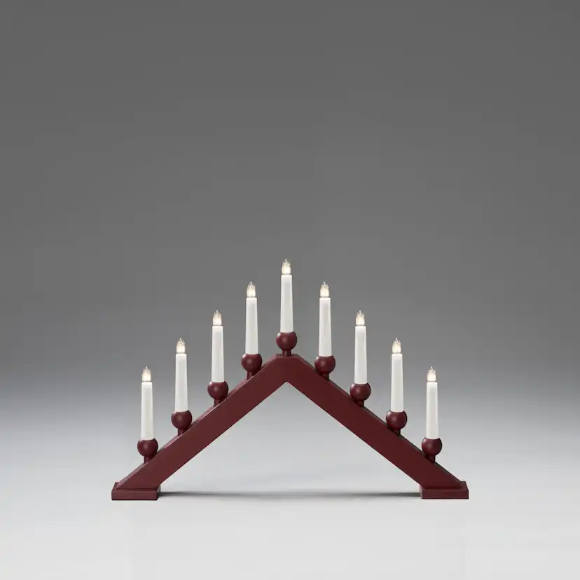 Adventsljusstake Gnosjö Konstsmide 9 Ljus Trä