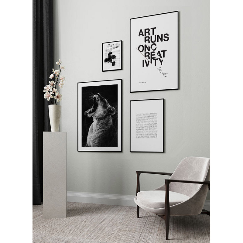 Poster Gallerix Yawning Lion