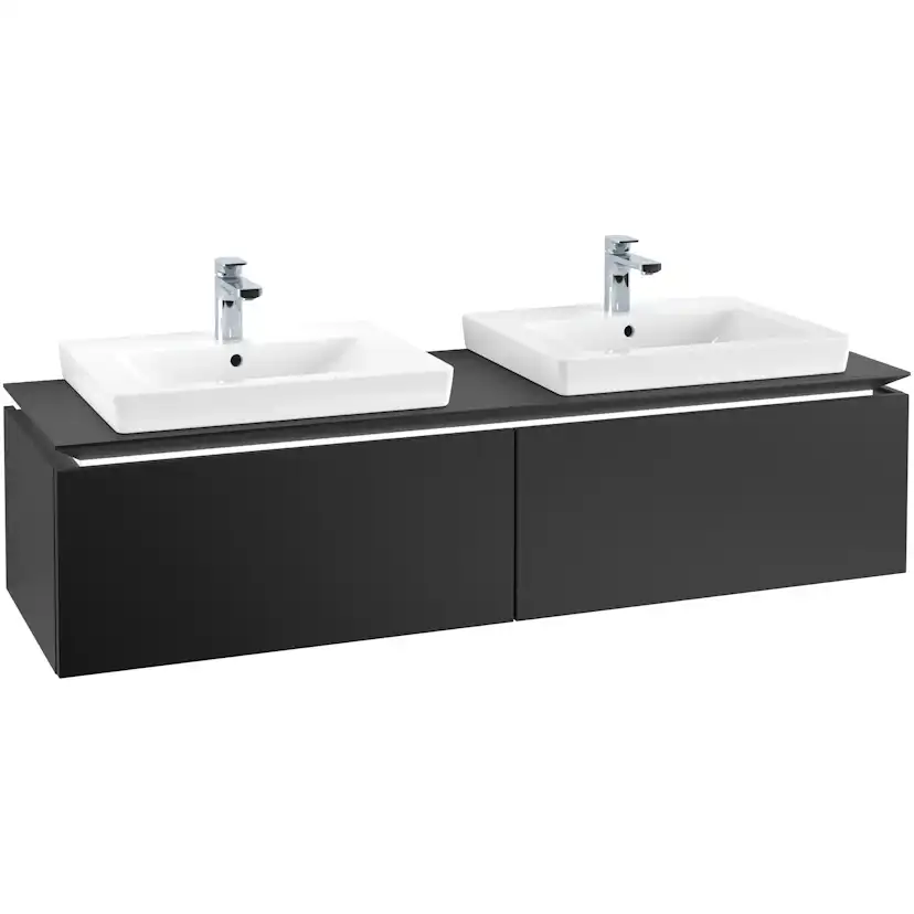 Tvättställsskåp Villeroy & Boch Legato Kompakt 1600 med 2 Lådor för Två Tvättställ från Finion & Subway