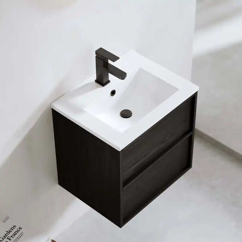 Tvättställsskåp Bathlife Charm med Tvättställ och Spegel Skina