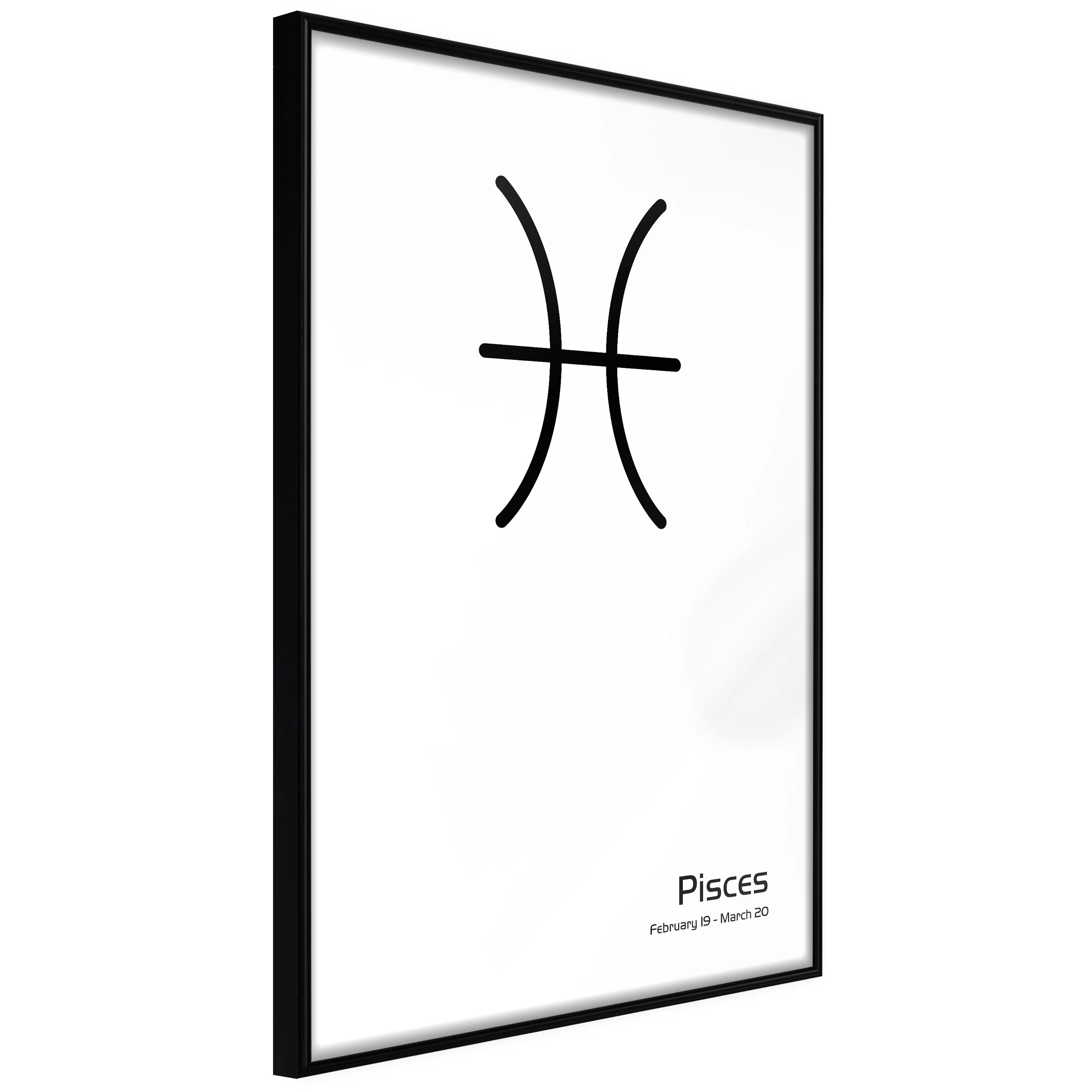 Affisch - Pisces [Poster] 20x30 Svart ram, 20x30 cm