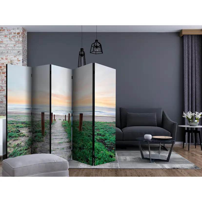 Rumsavdelare Skärmvägg Arkiio Among the Grass II Flerfärgad 225x172 cm