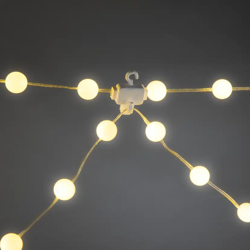 Ljusslinga Gnosjö Konstsmide Ljusgardin Enkelrosett LED Utomhus 4,8m