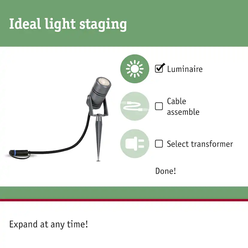 Spotlight Paulmann Radon Plug & Shine LED IP65 24V