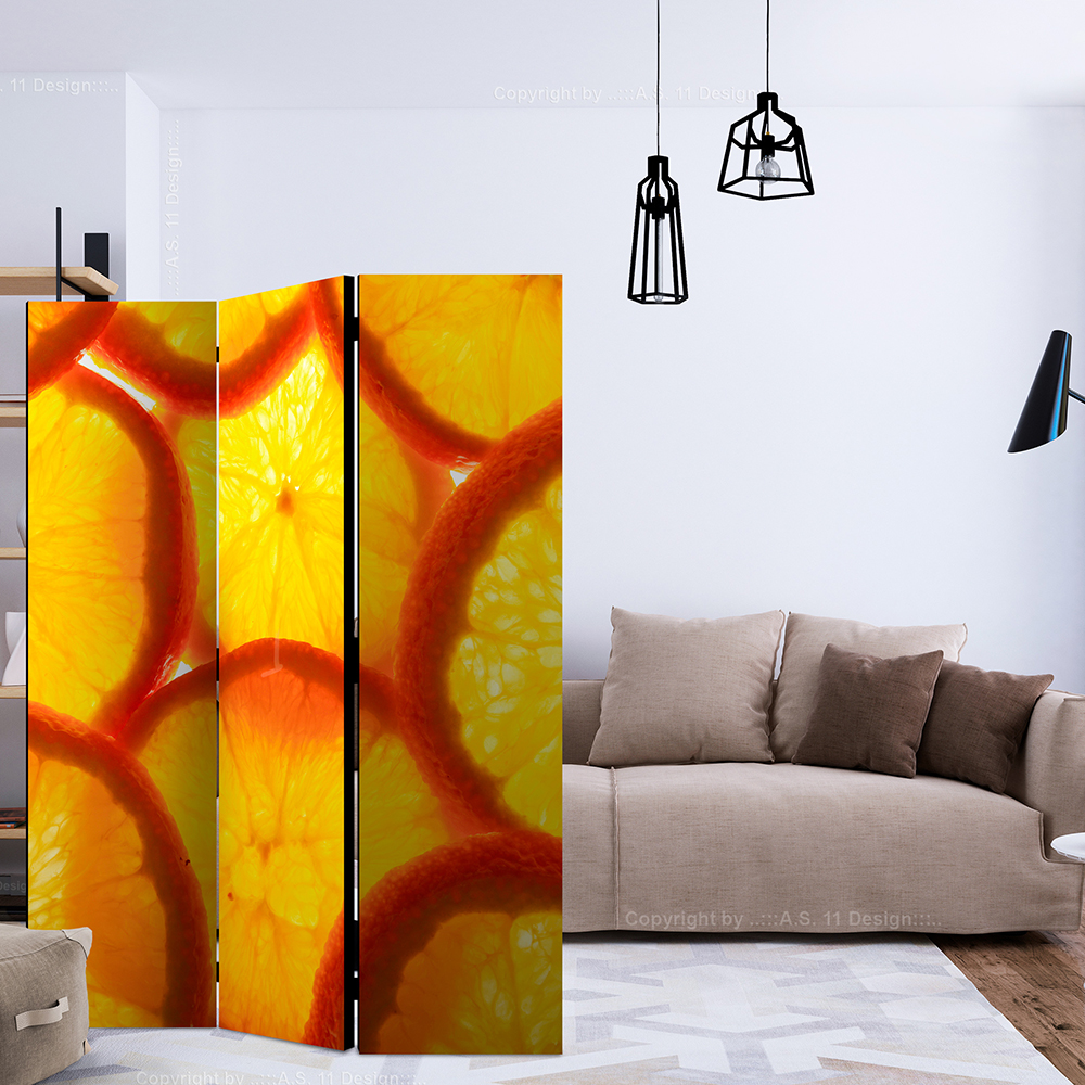 Rumsavdelare Skärmvägg Arkiio Orange Slices 135x172 cm