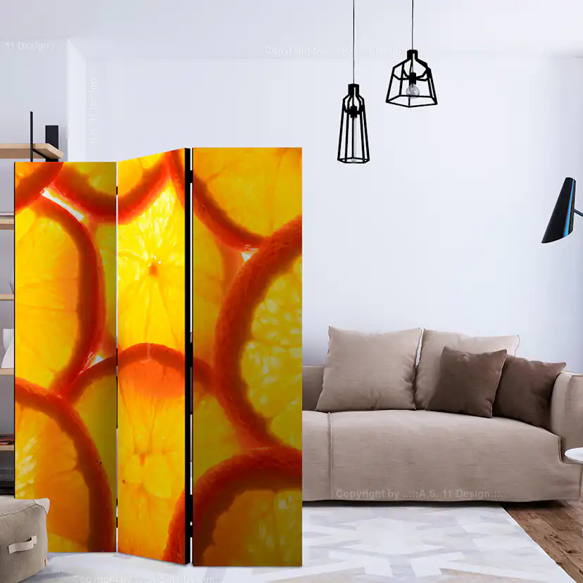 Rumsavdelare Skärmvägg Arkiio Orange Slices 135x172 cm