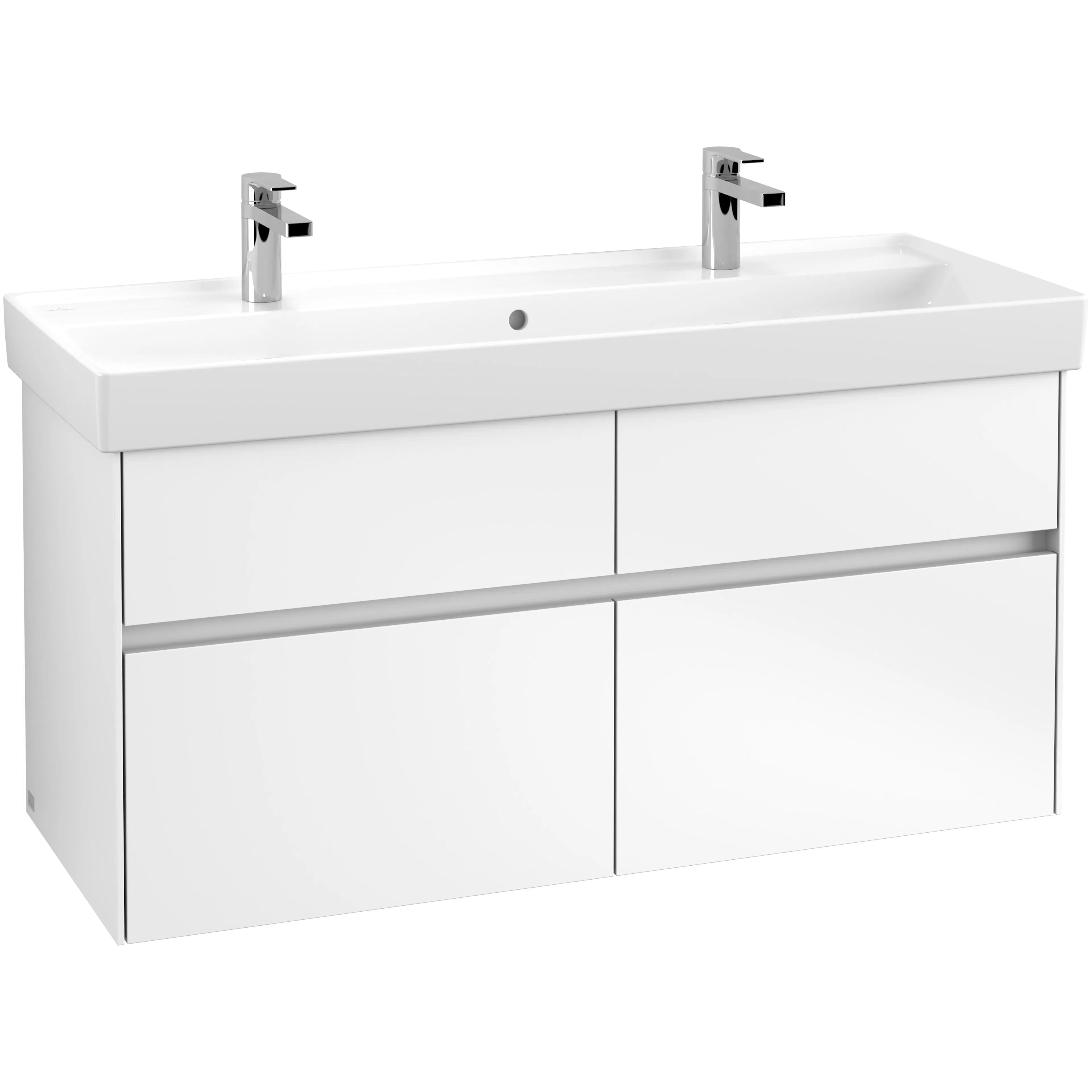 Tvättställsskåp Villeroy & Boch Collaro C01200MS Mattvit utan Belysning