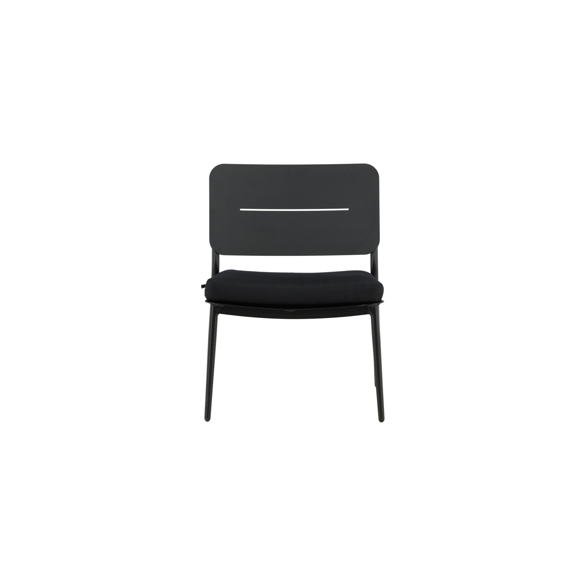 Lina lounge Chair - Black / Black Cushion Svart