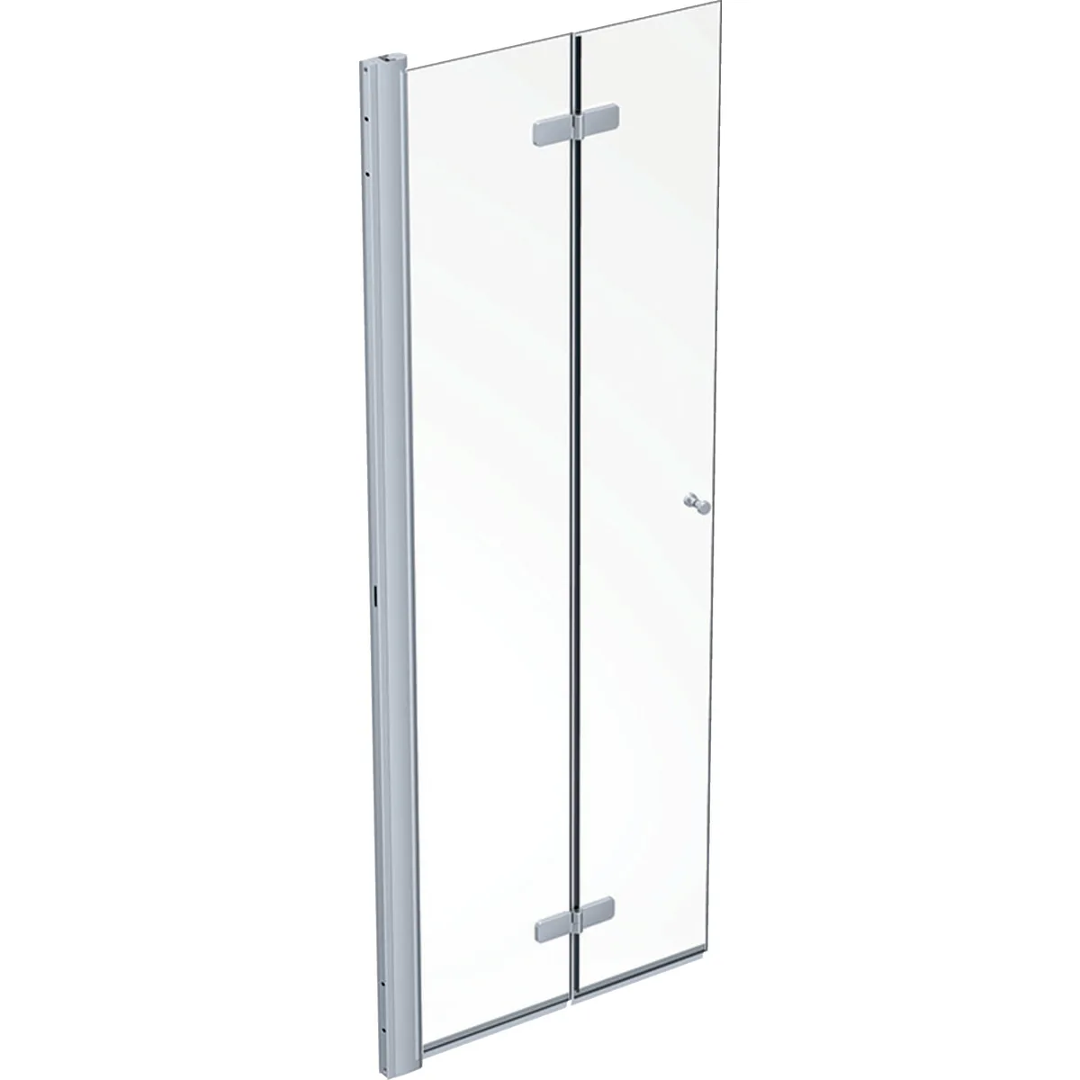 Contura Shower Showerama 10-11 vikdörr: L=80cm, Silverfärger / Glas tra BxH:800x2000, Vänster