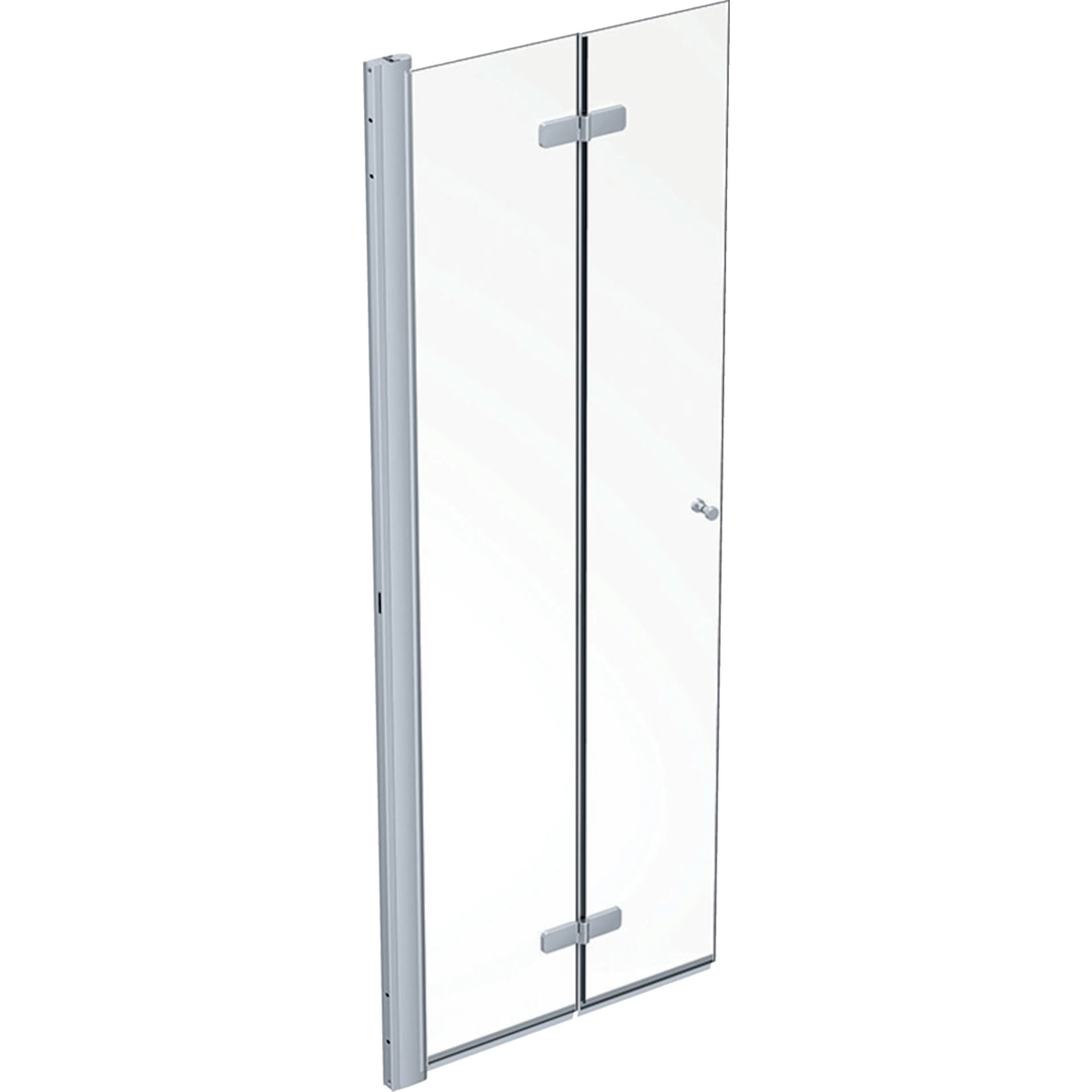 Contura Shower Showerama 10-11 vikdörr: L=80cm, Silverfärger / Glas tra BxH:800x2000, Vänster