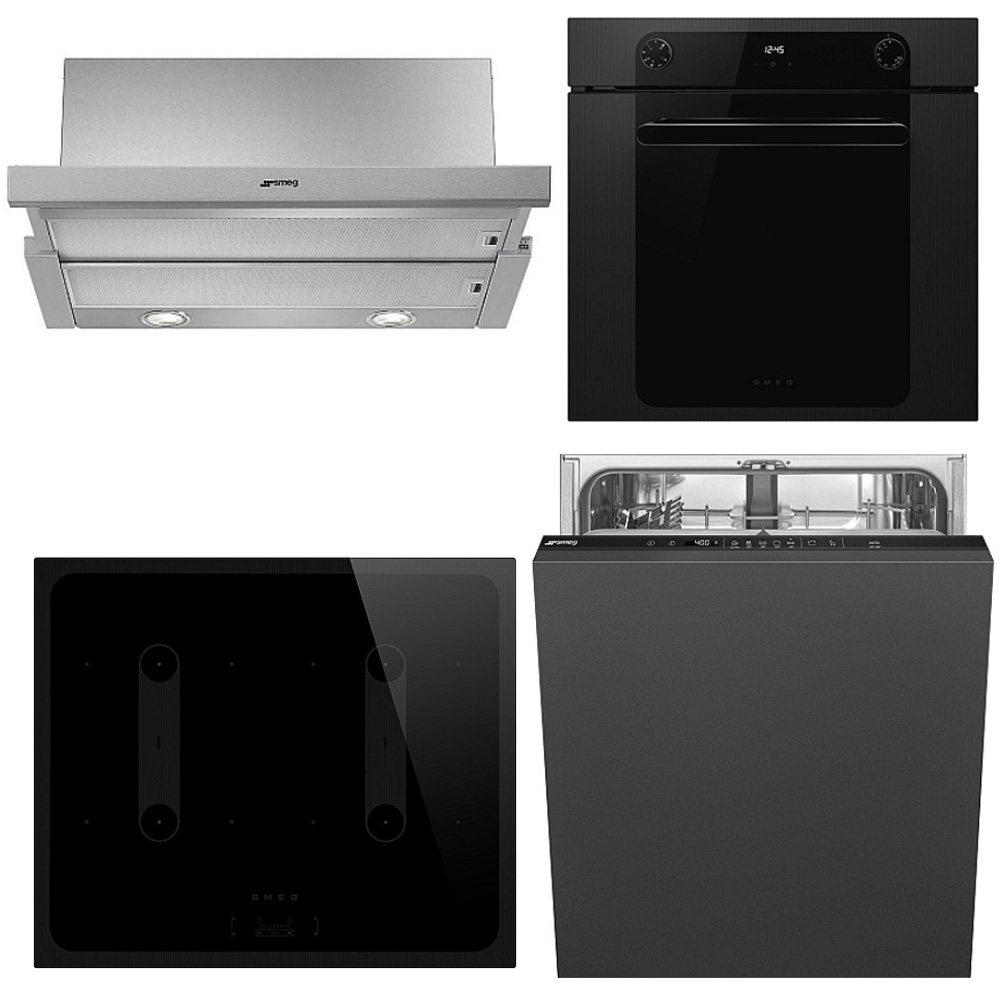 Kökspaket Smeg SF6200TB + SI2B22641D + STL262D + KSET600XE