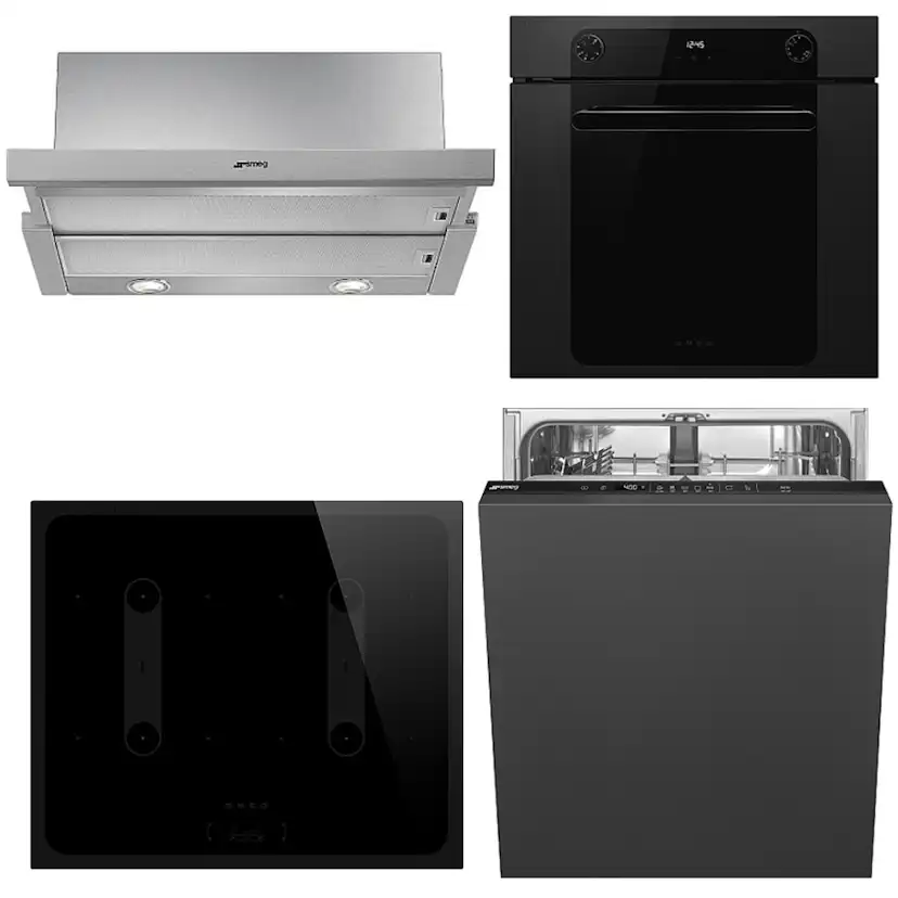 Kökspaket Smeg SF6200TB + SI2B22641D + STL262D + KSET600XE