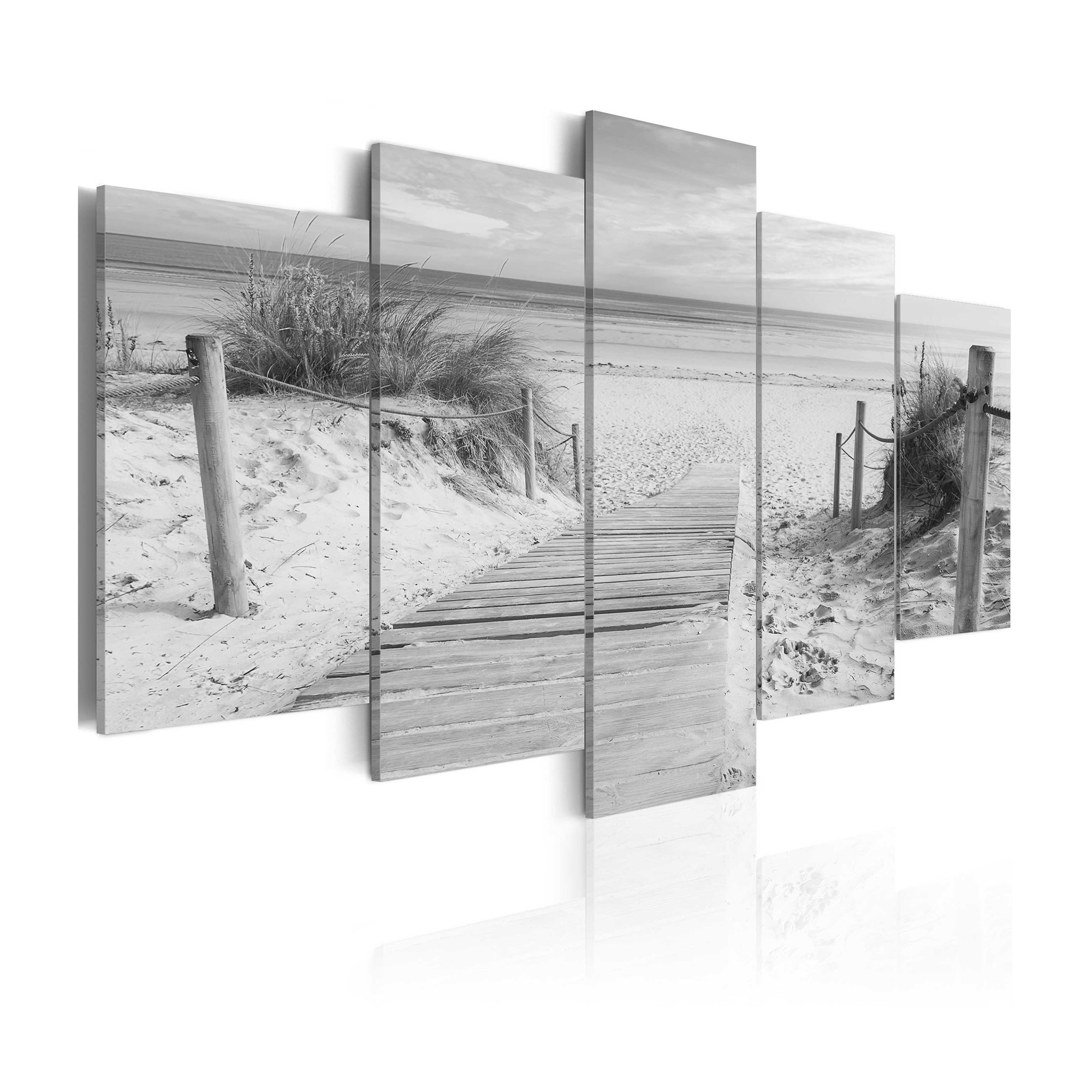 Tavla Arkiio Morning On The Beach  Svart och Vit