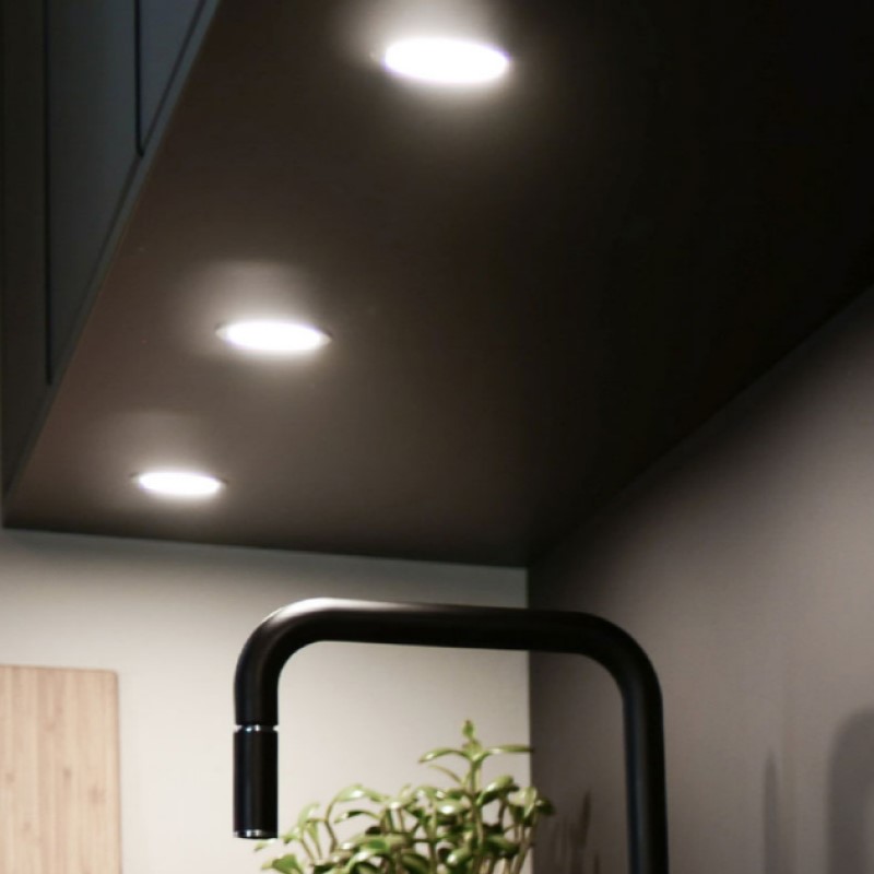 Stella flat IP44 24V/3W 2700K Svart, 2700 k