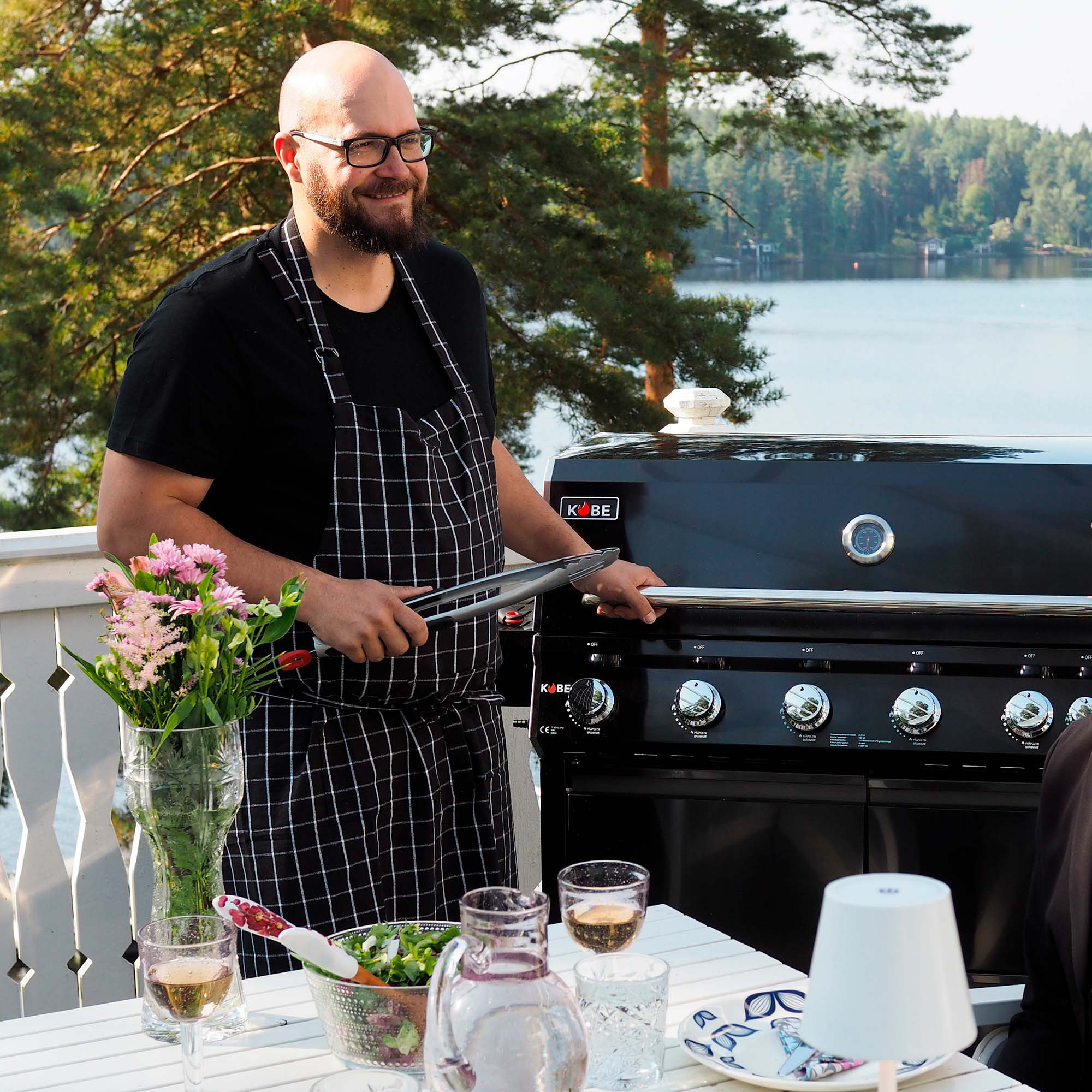 Gasolgrill Kobe Premium 6+1 PRE Svart