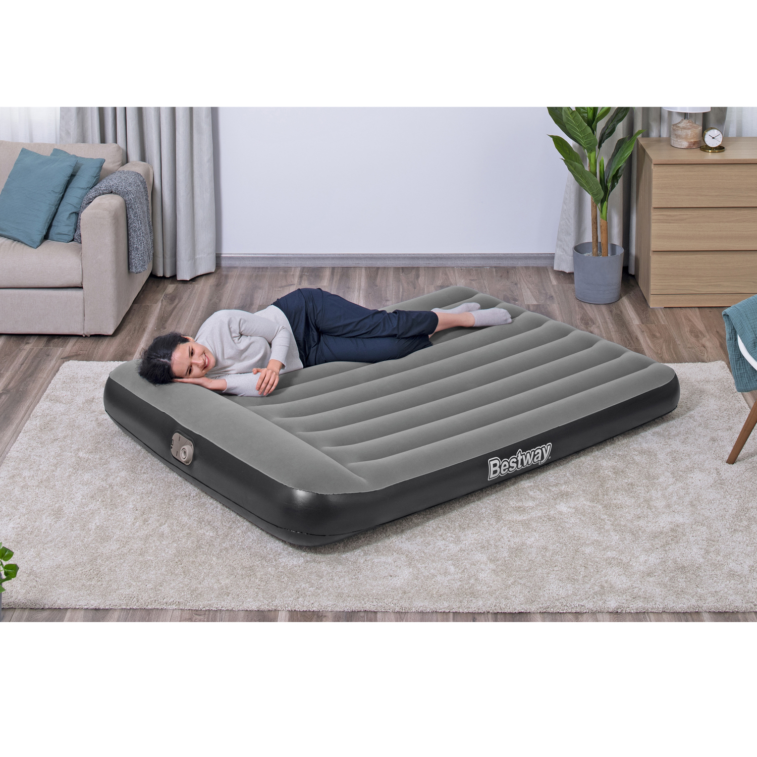 Luftmadrass Bestway Tritech 203 x 152 x 30 cm