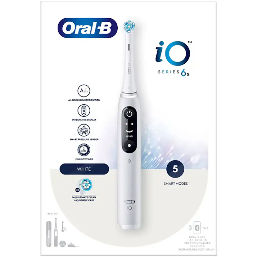 Eltandborste iO6 Series M6 White Vit
