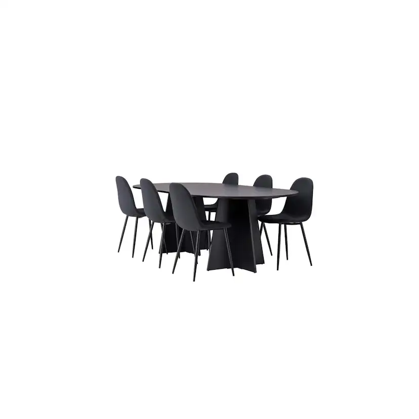 Matgrupp Venture Home Bootcut Oval med 6 Polar Stolar
