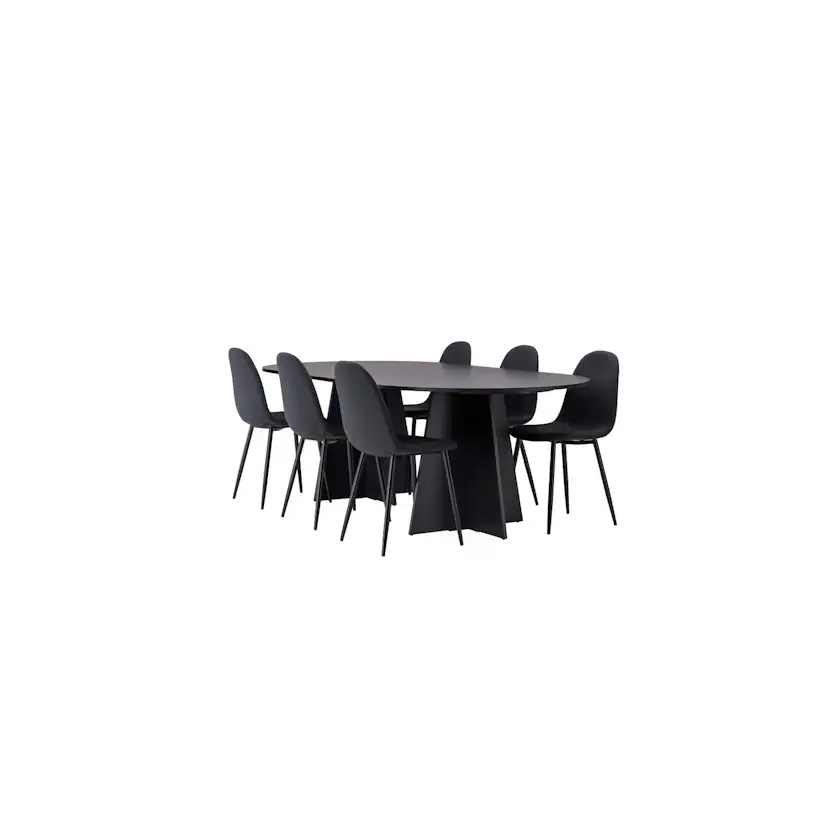 Matgrupp Venture Home Bootcut Oval med 6 Polar Stolar