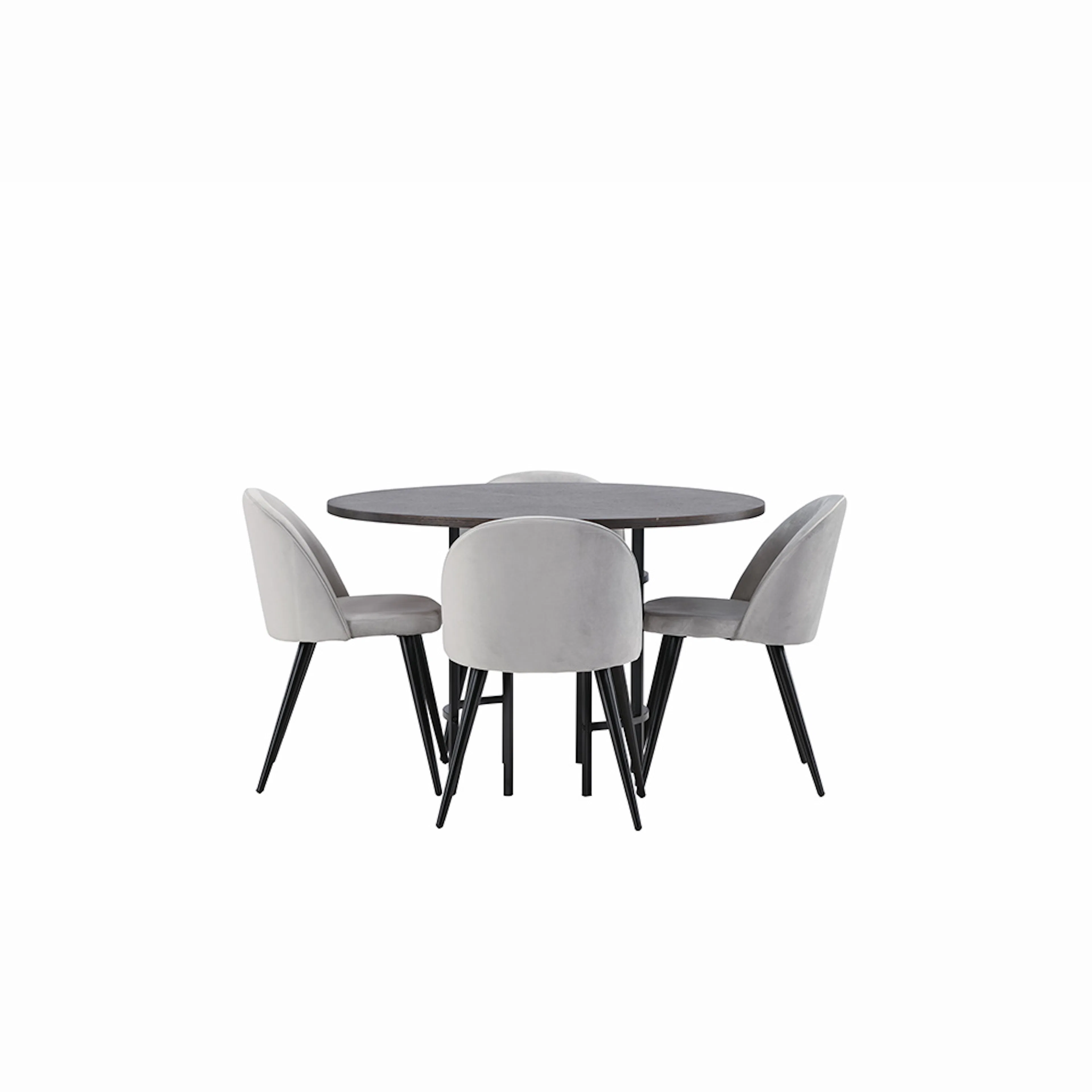 Matgrupp Venture Home Copenhagen med 4 Velvet Stolar