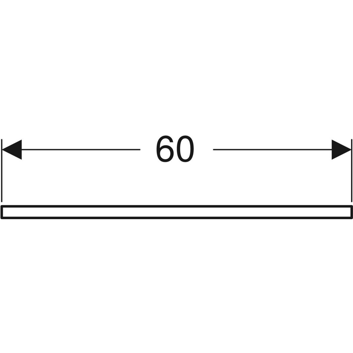 Ifö Vinta handdukshållare: T=60cm, Polerat förkromat 600 mm